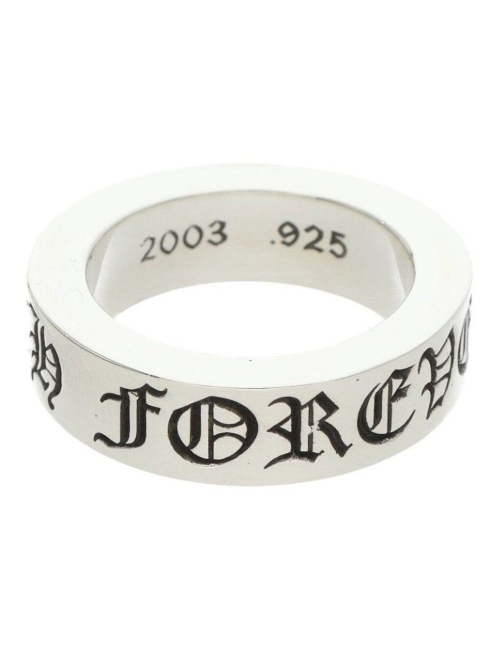 Chrome Hearts Spacer Forever Silver Ring